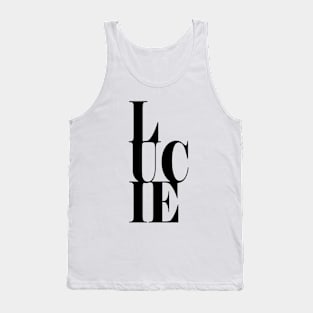 Lucie Girls Name Bold Font Tank Top